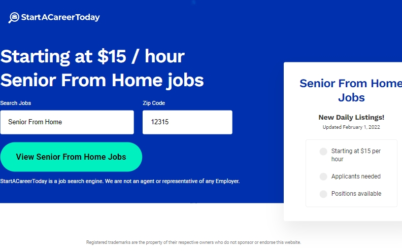 StartACareerToday - Seniors From Home - (US)